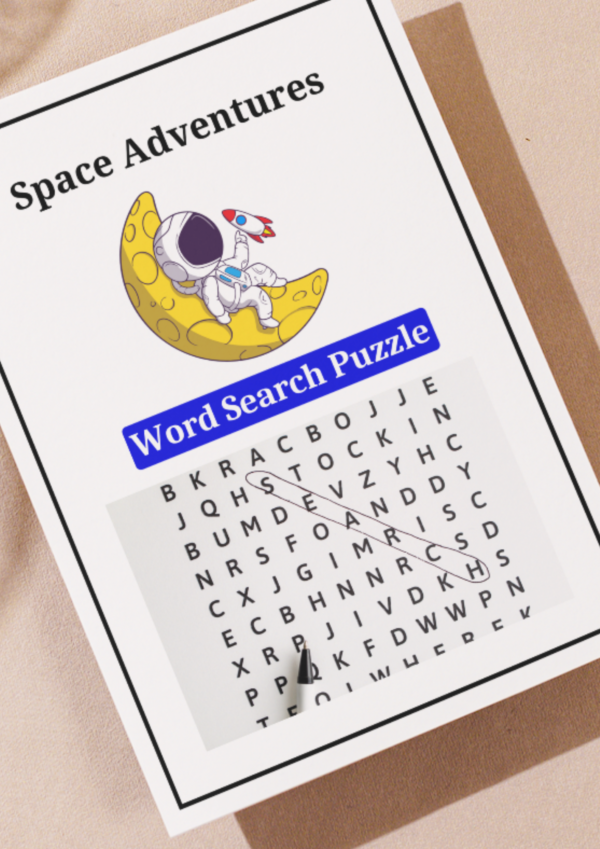Space Adventure Word Search for Kids